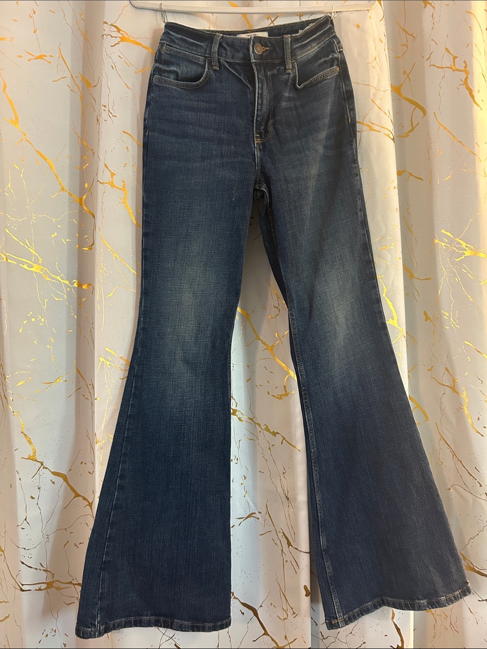 Wrangler Laney Wilson Classic High-Rise Flared Women’s Jeans - Dark Blue Sz 0/32